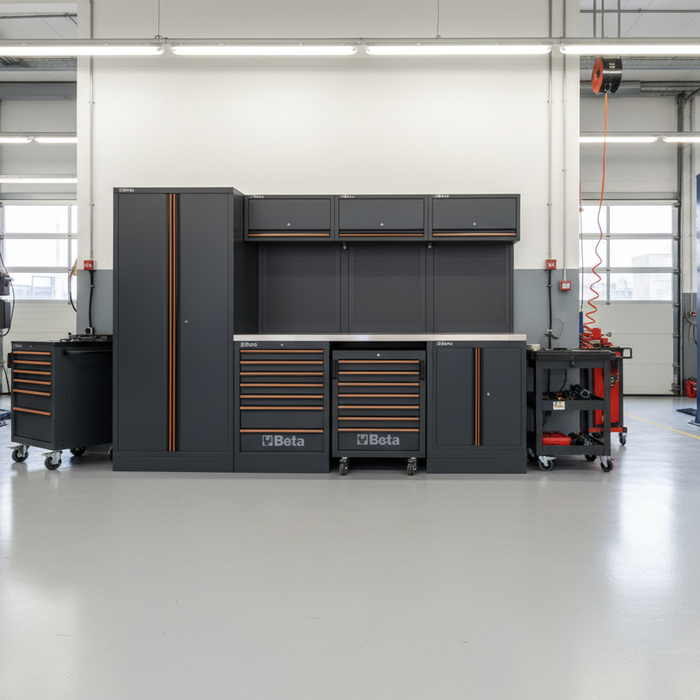 Beta C45PRO Tool Storage System: Industrial-Grade Cabinets for Professional Shops
