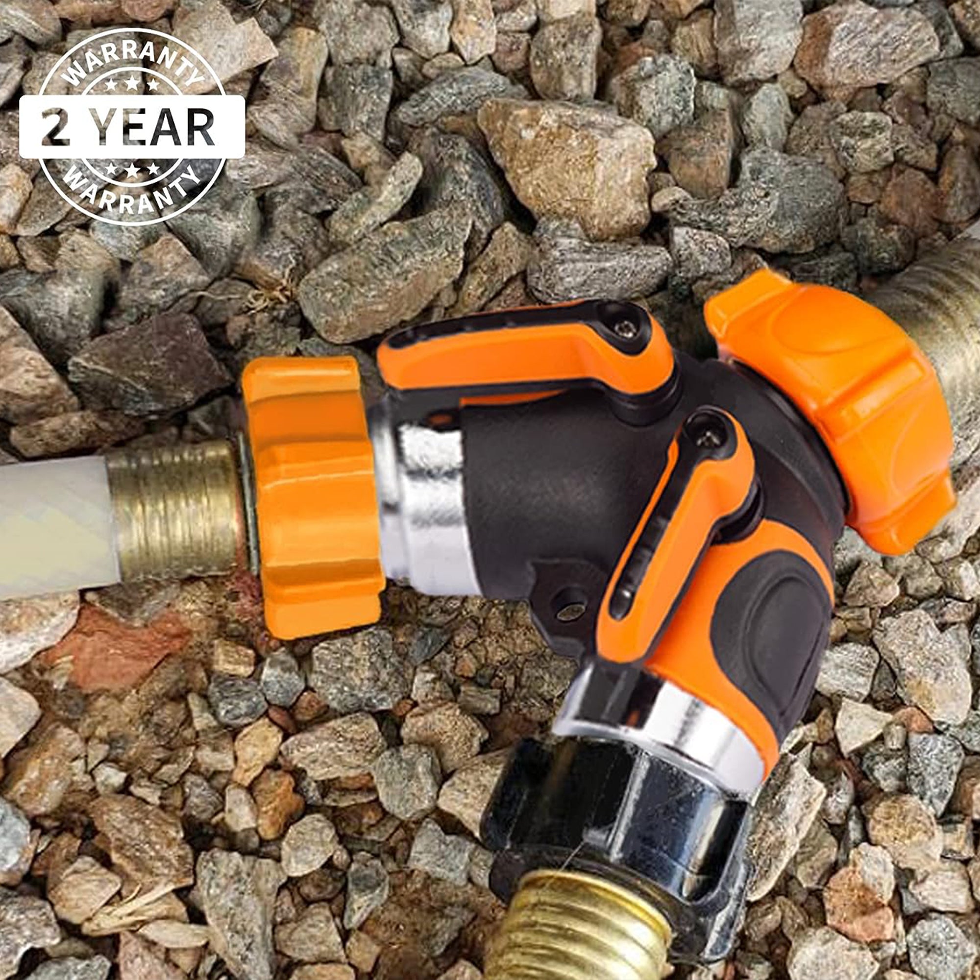 Giraffe Tools Brass Y Hose Splitter - 3/4" 2-Way with Shut-Off Valves