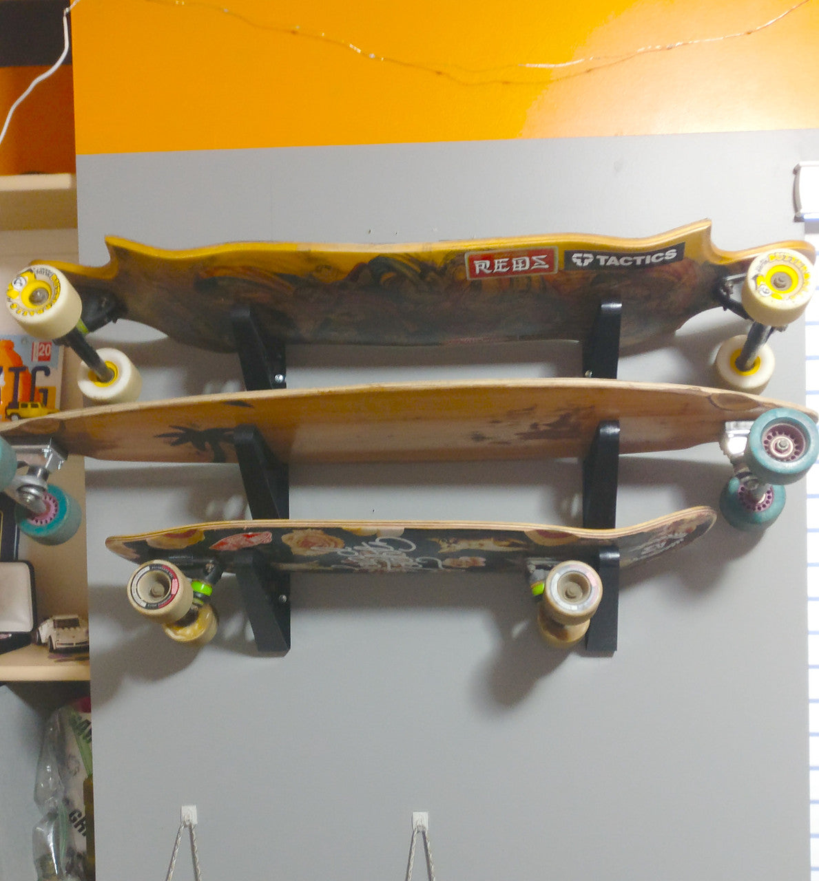 StoreYourBoard Trifecta Longboard Storage Rack | 3 Levels