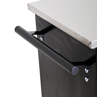 Artman 7-Drawer Mobile Tool Trolley with Stainless Steel Worktop (Black/Blue)