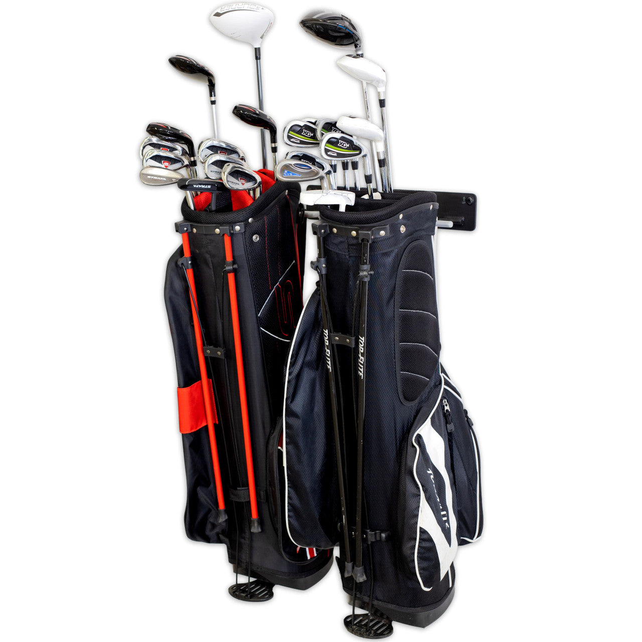 StoreYourBoard Torrey Pines Golf Bag Storage Rack | Holds 2 Golf Bags