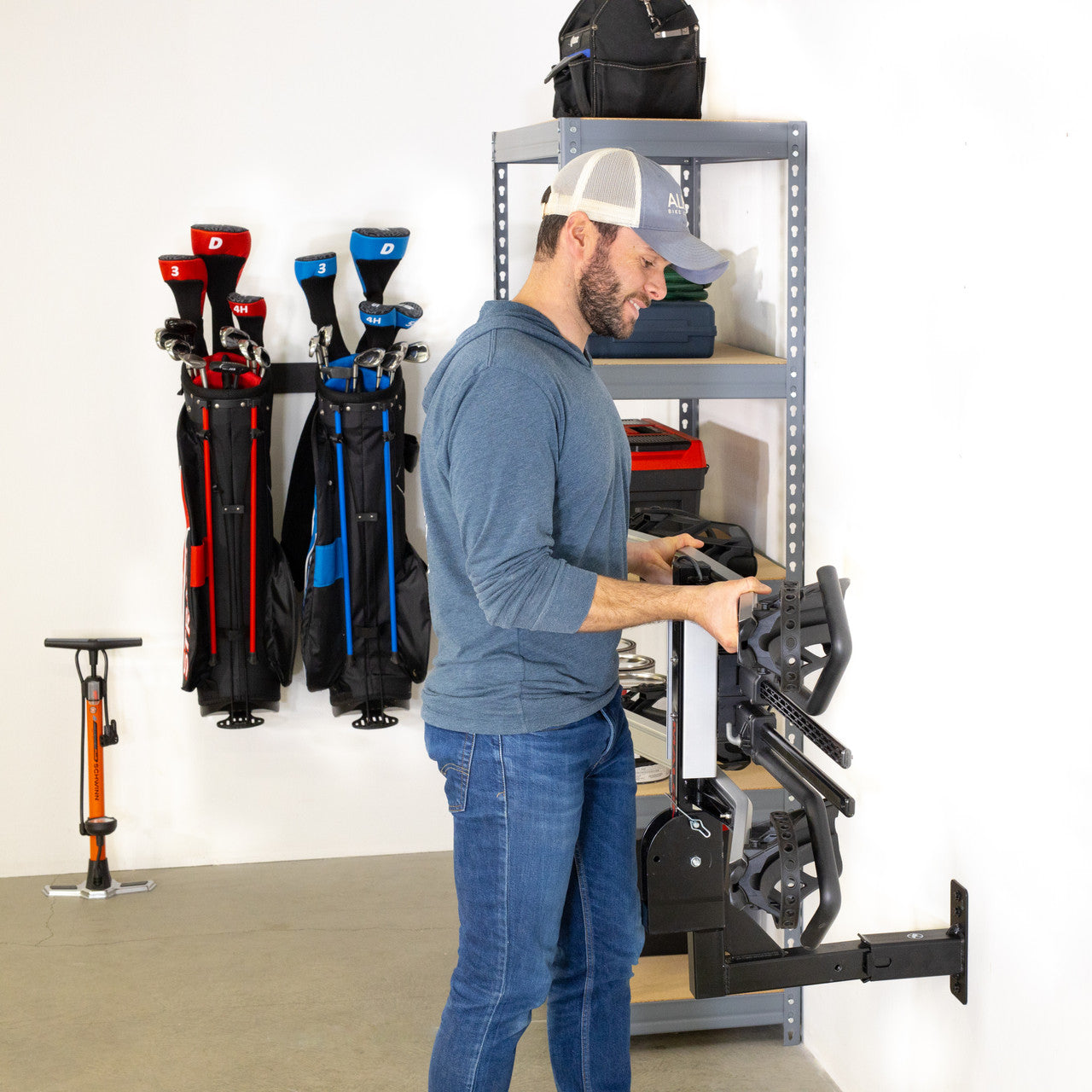 2" Haymarket Hitch Wall Mount | Holds Bike or Cargo Car Rack