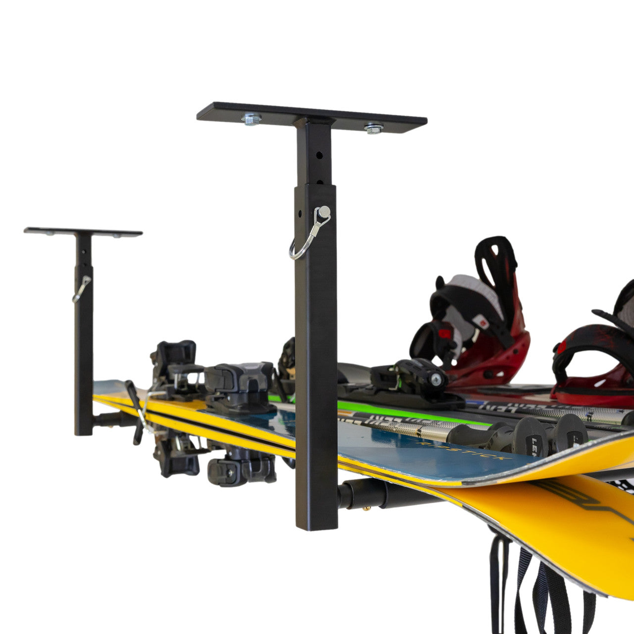 Hi-Port 2 | Ski & Snowboard Adjustable Ceiling Storage Rack | Single | Holds 75 lbs