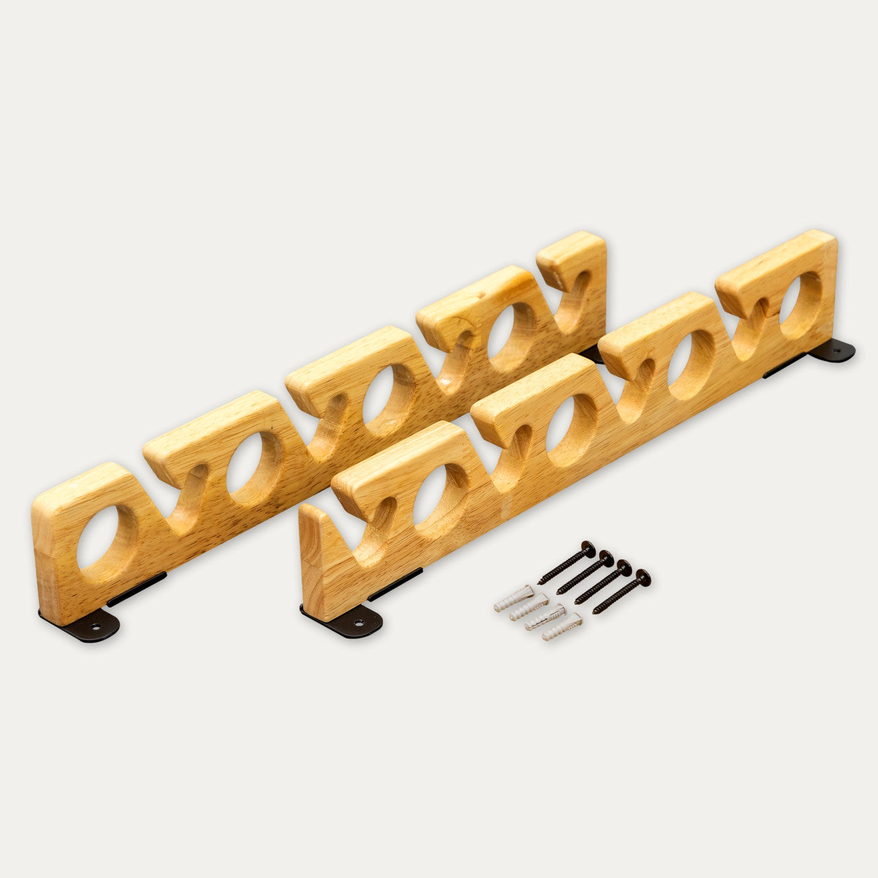 StoreYourBoard Stillwater Wood Fishing Rod Rack | Wall or Ceiling Mount | Holds 8 Rods & Reels