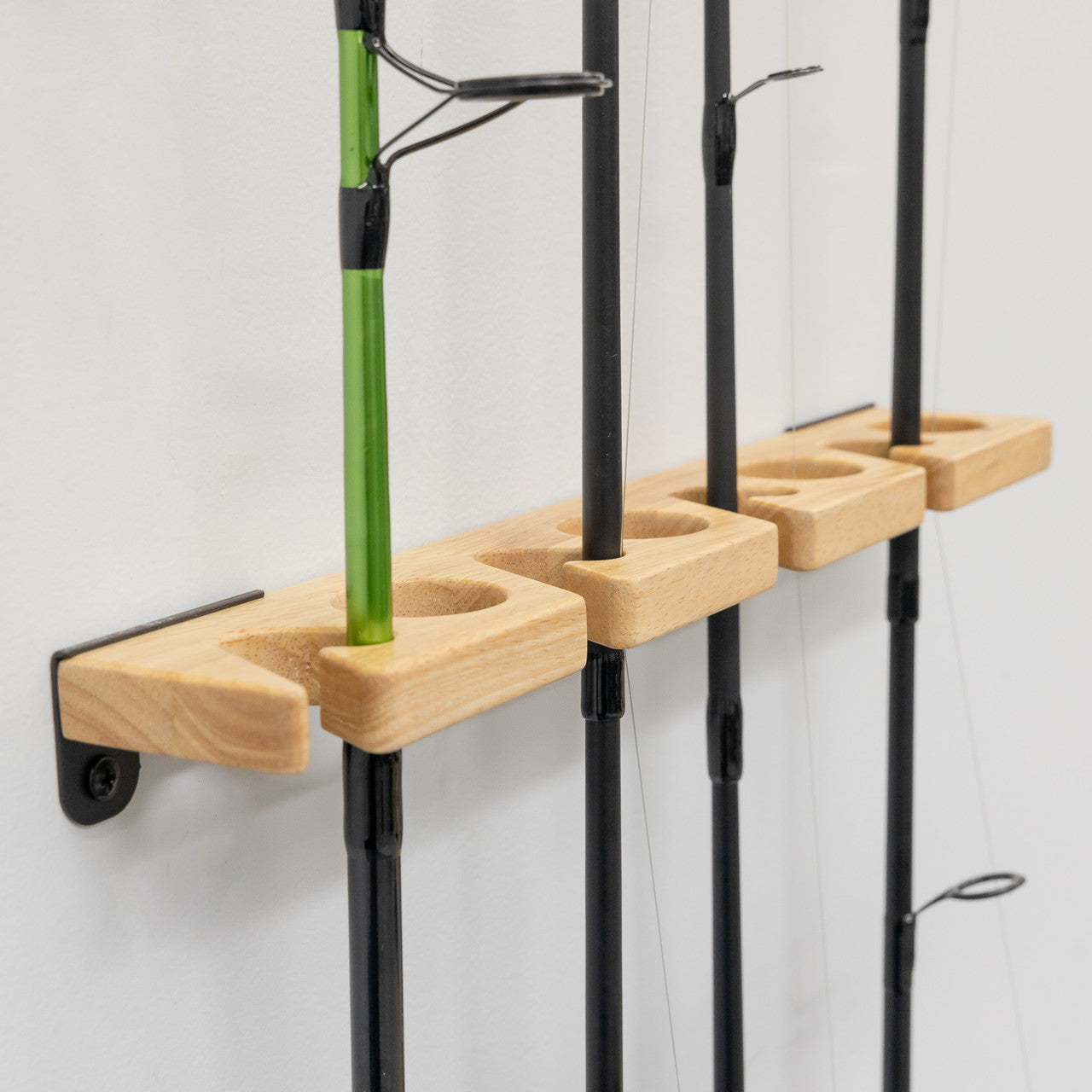 StoreYourBoard Stillwater Wood Fishing Rod Rack | Wall or Ceiling Mount | Holds 8 Rods & Reels