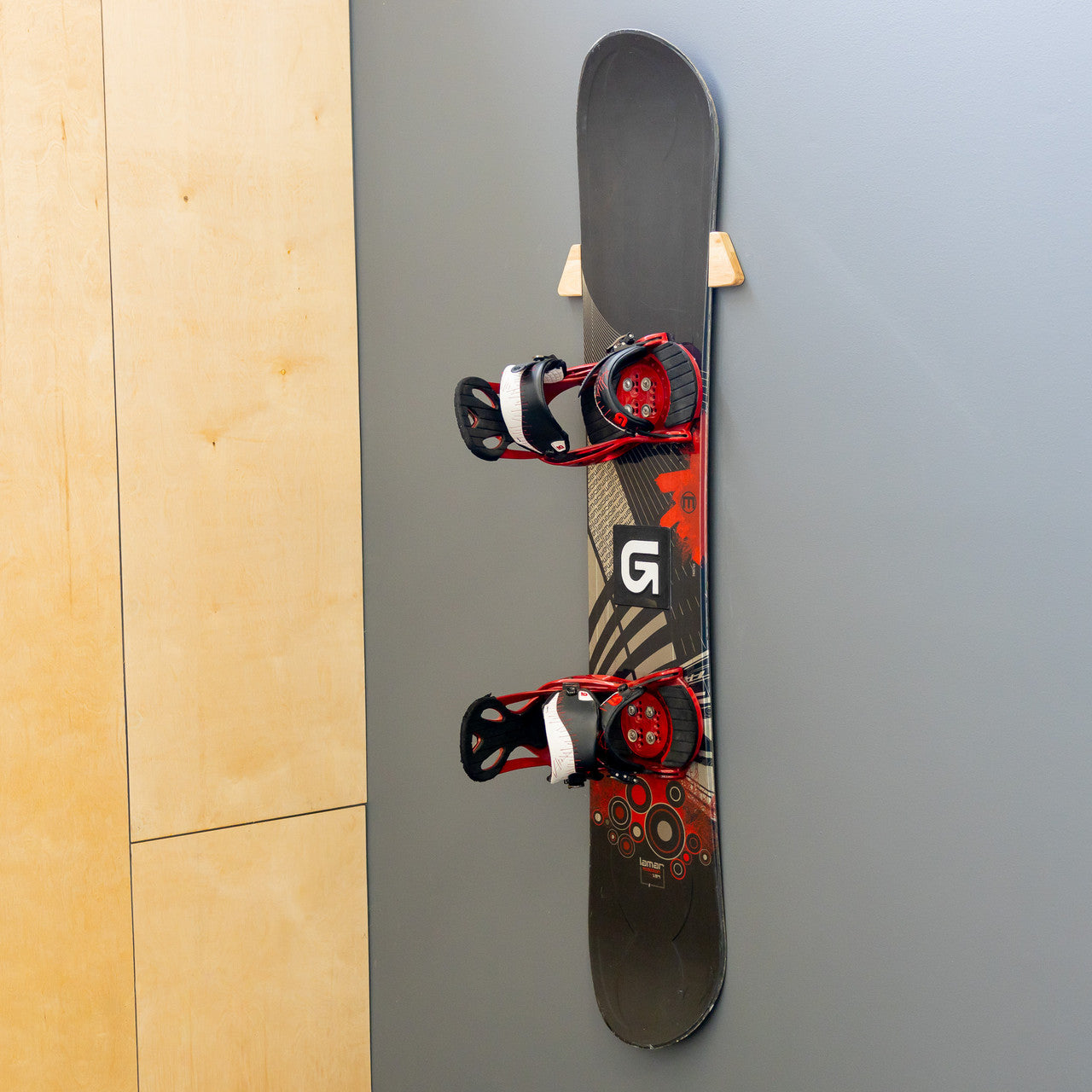 StoreYourBoard Taos Snowboard Storage | Minimalist Wood Display Rack