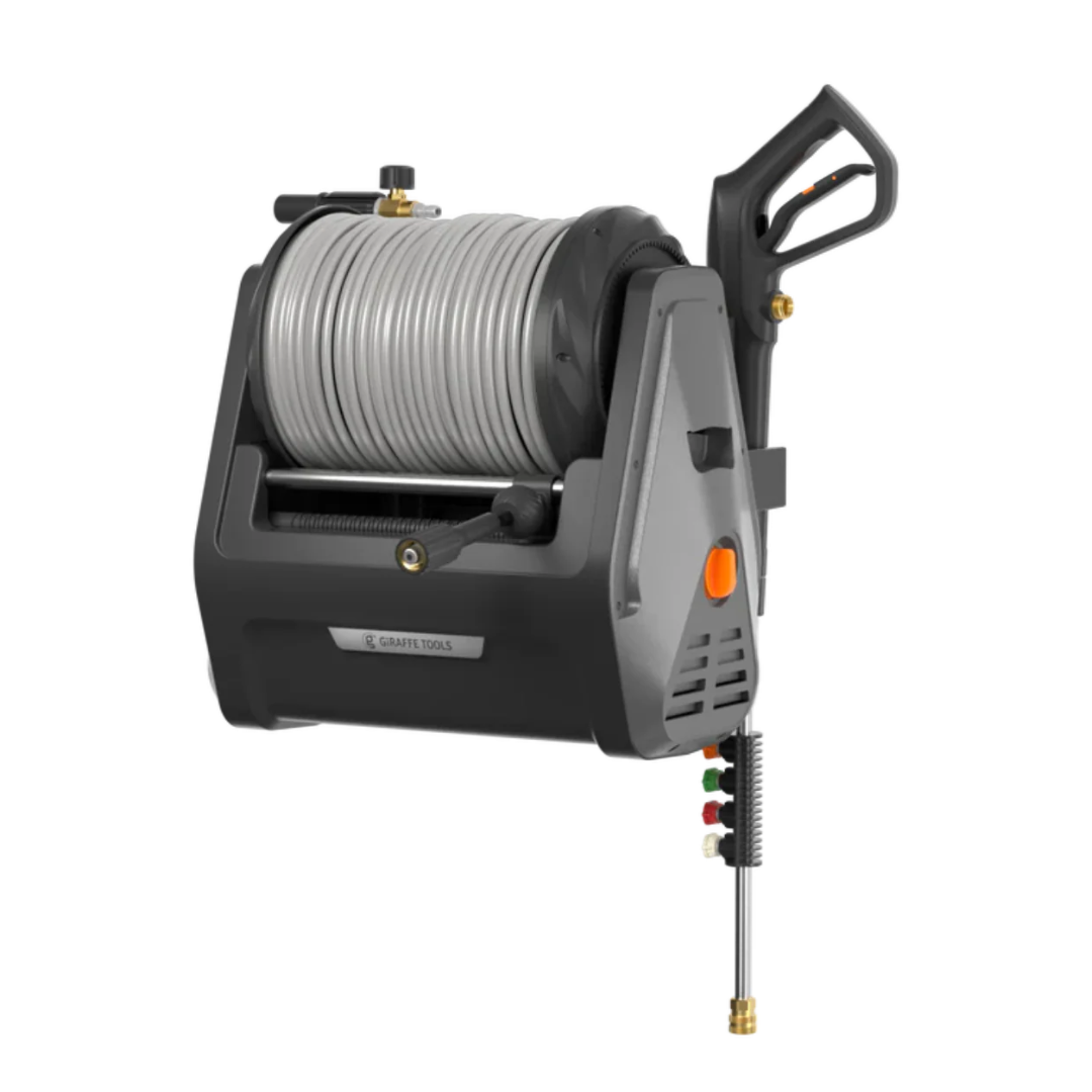 Giraffe Tools Grandfalls Plus Retractable Pressure Washer - 2900 PSI Wall Mount
