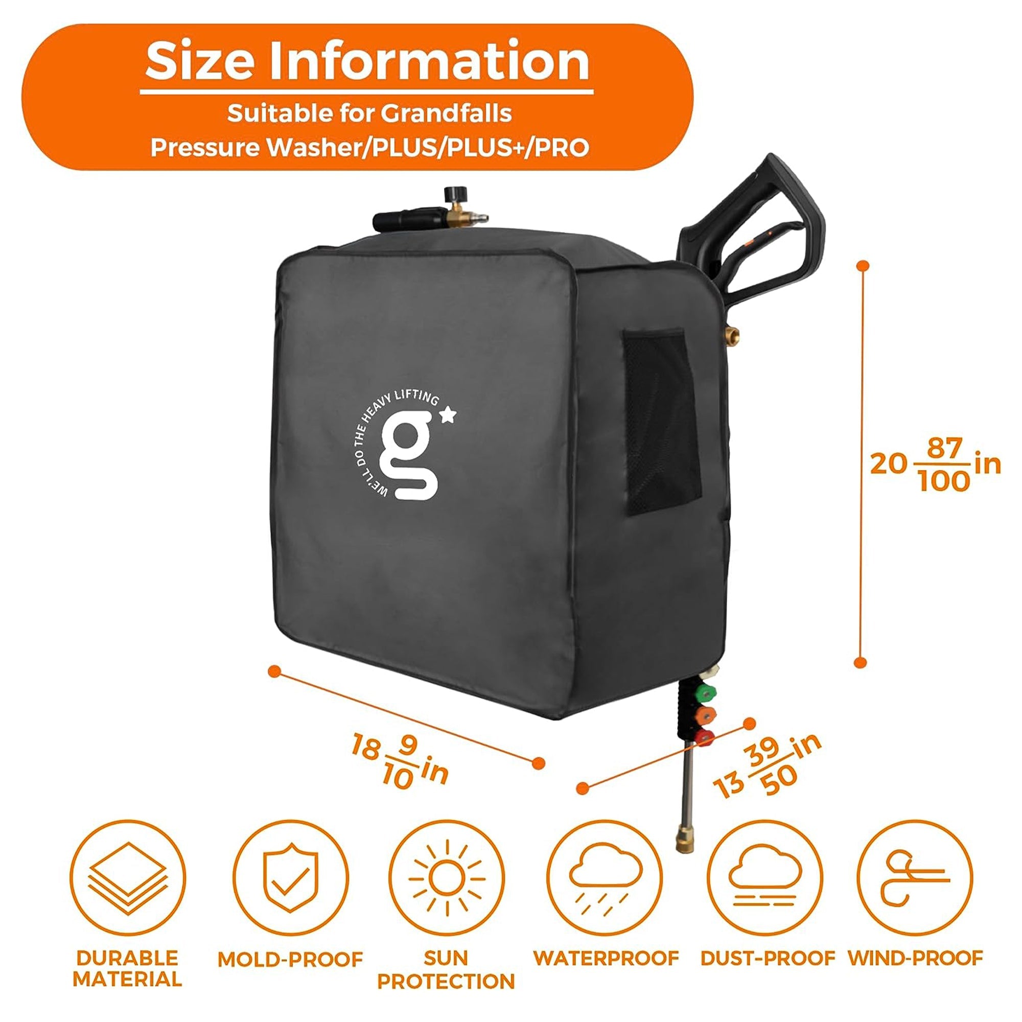Giraffe Tools Grandfalls Pressure Washer Cover - Waterproof UV Protection