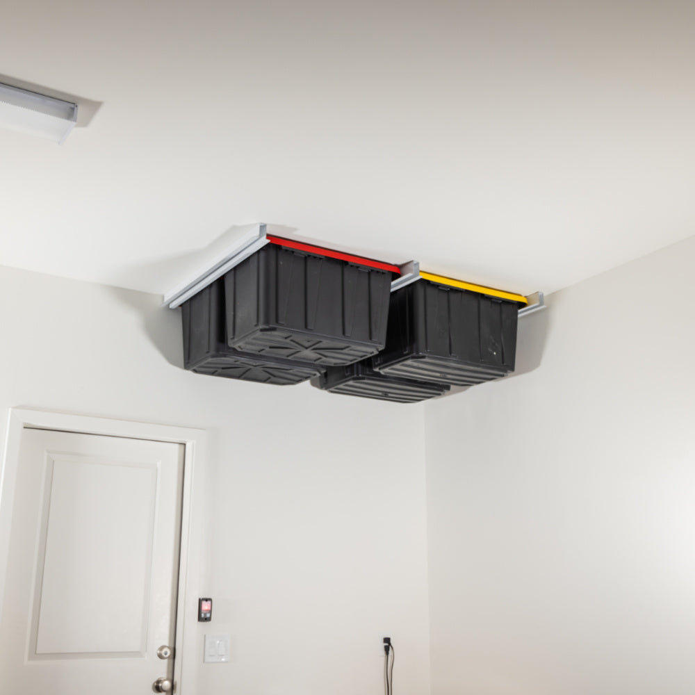 Ceiling Sam Bin Slide – Overhead Garage Bin Storage System