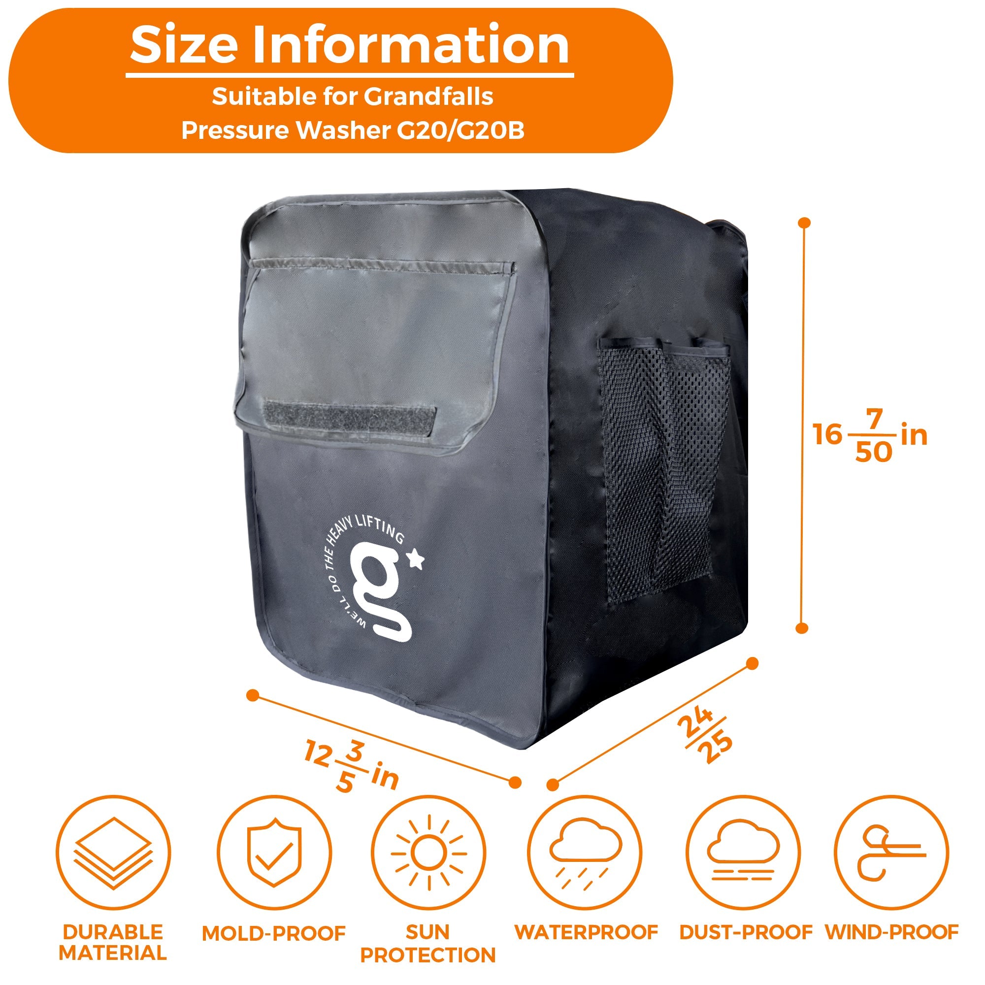 Giraffe Tools Grandfalls G20 Pressure Washer Cover - Waterproof UV Protection