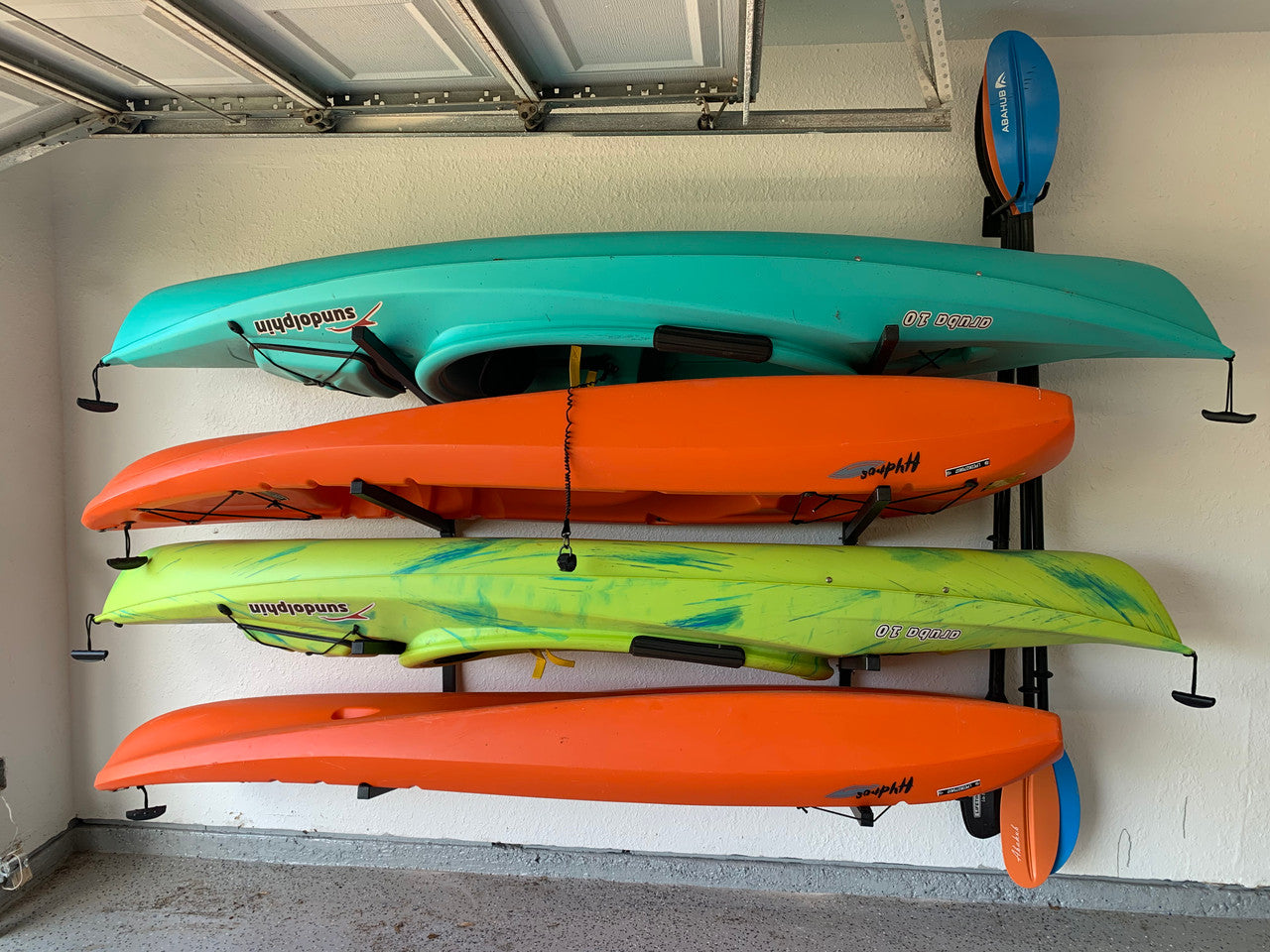 StoreYourBoard Champlain Kayak Storage | Indoor Adjustable Rack | 4 Levels