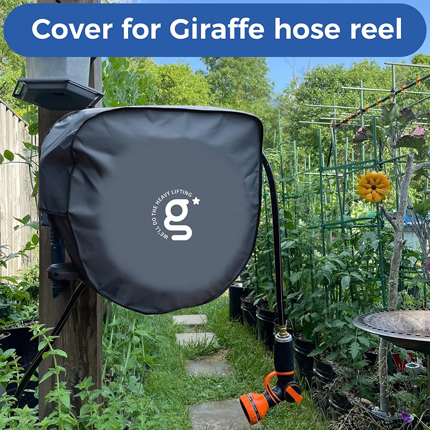 Giraffe Tools Hose Reel Cover - Waterproof UV-Resistant Protection