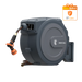 Giraffe Tools Retractable Garden Hose Reel 90ft with metal bracket in grey