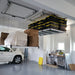 Auxx-Lift Motorized Garage Ceiling Storage Lift with storage totes