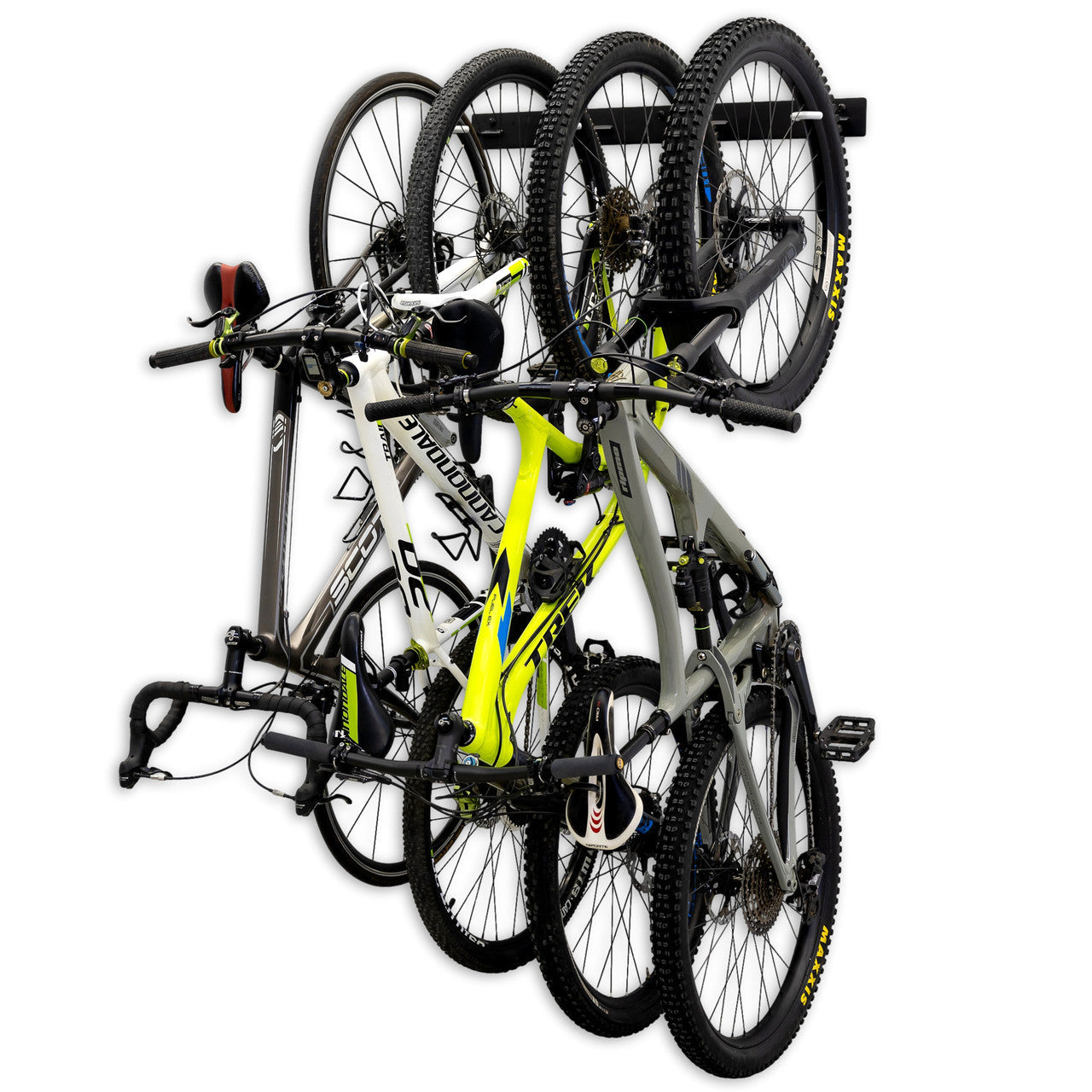 StoreYourBoard Blackstone Bike Storage Rack | 4 Bikes | Black