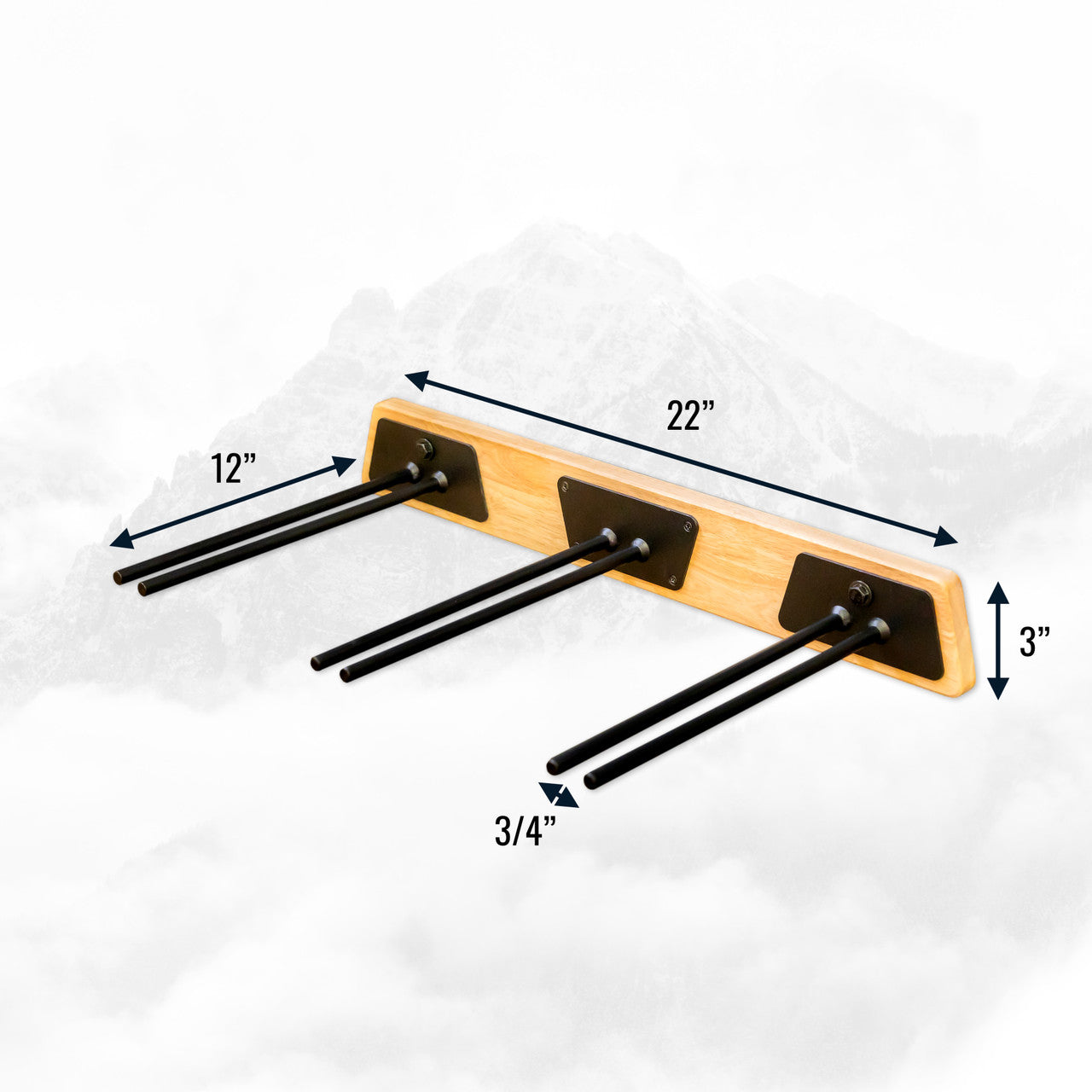 StoreYourBoard Burlington Ski Storage Rack | Holds 6 Pairs of Skis