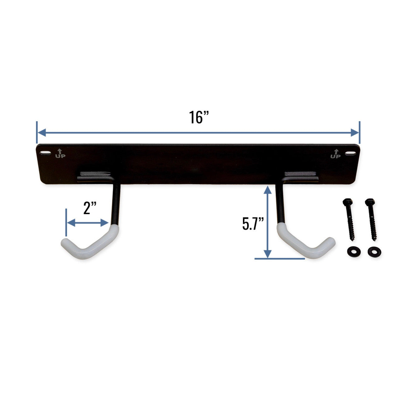 StoreYourBoard Blackstone 2-Bike Wall Rack | Heavy-Duty Steel | Black