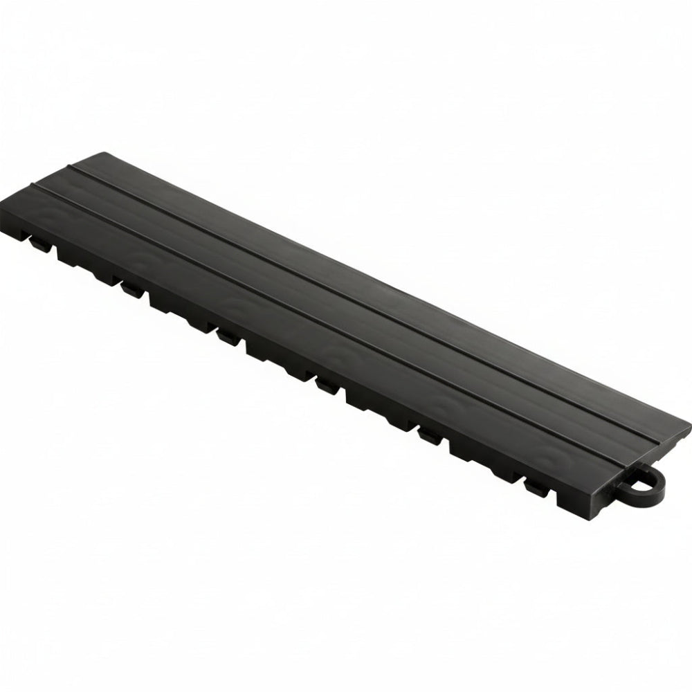 Black floor edge piece with white background
