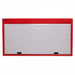 Red tool wall slat on a white background