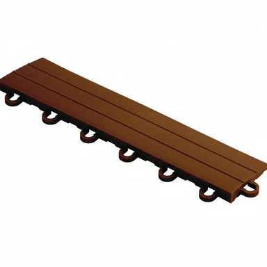 Brown floor edge piece with white background