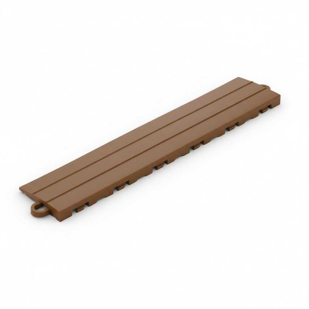 Brown floor edge piece with white background