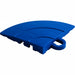 Blue floor corner piece on white background