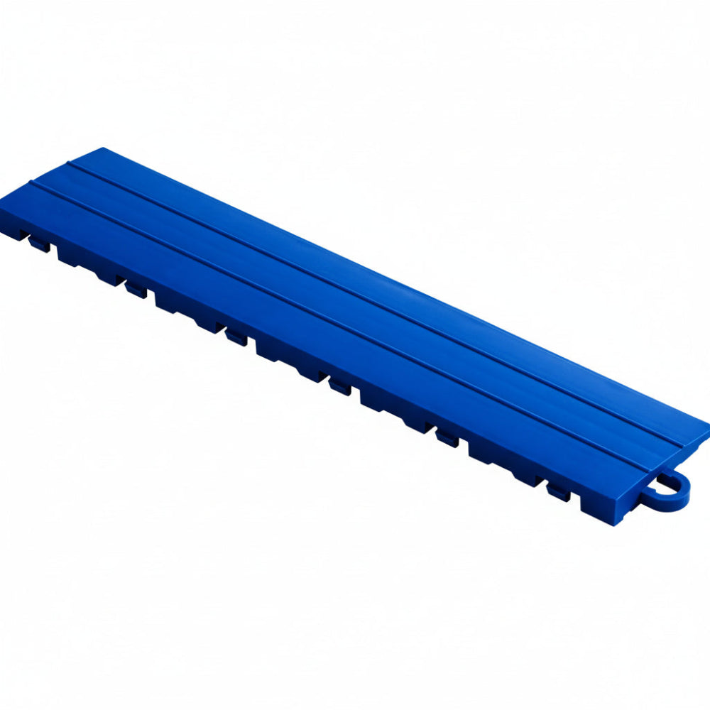 Blue floor edge piece with white background