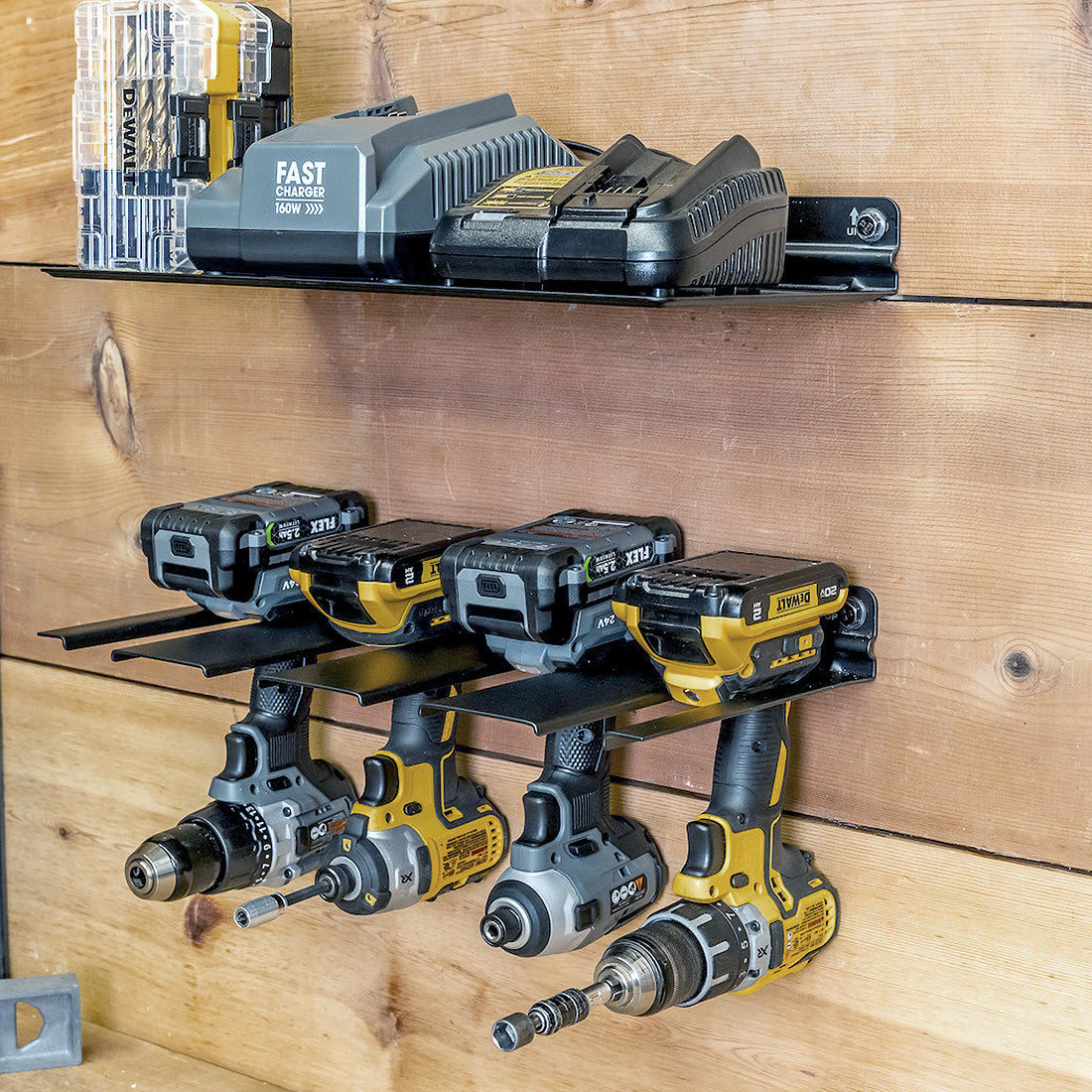 E-Drill Power Tool Organizer with Shelf
