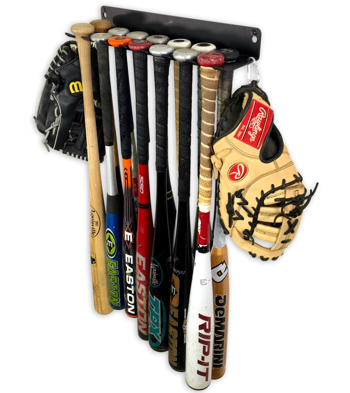 StoreYourBoard Dugout Heavy-Duty Baseball Rack | Holds 14 Bats