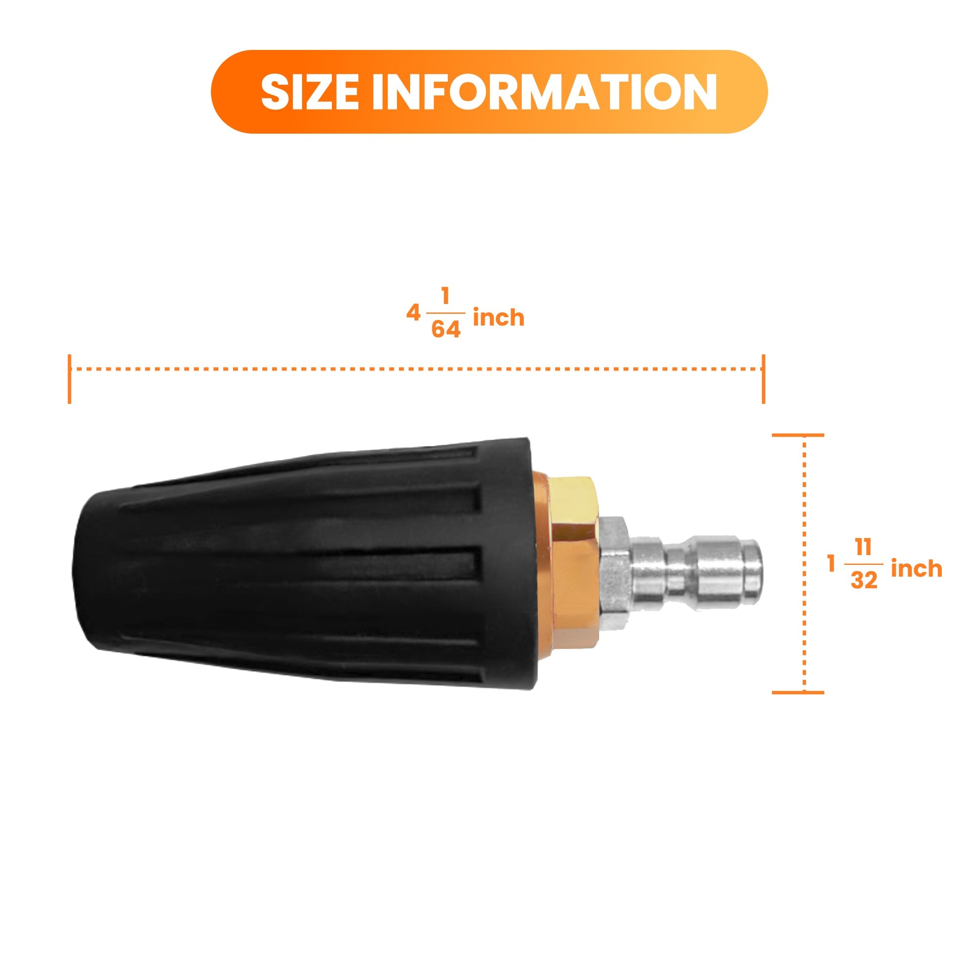 Giraffe Tools Pressure Washer Turbo Nozzle - 1/4" Quick Connector