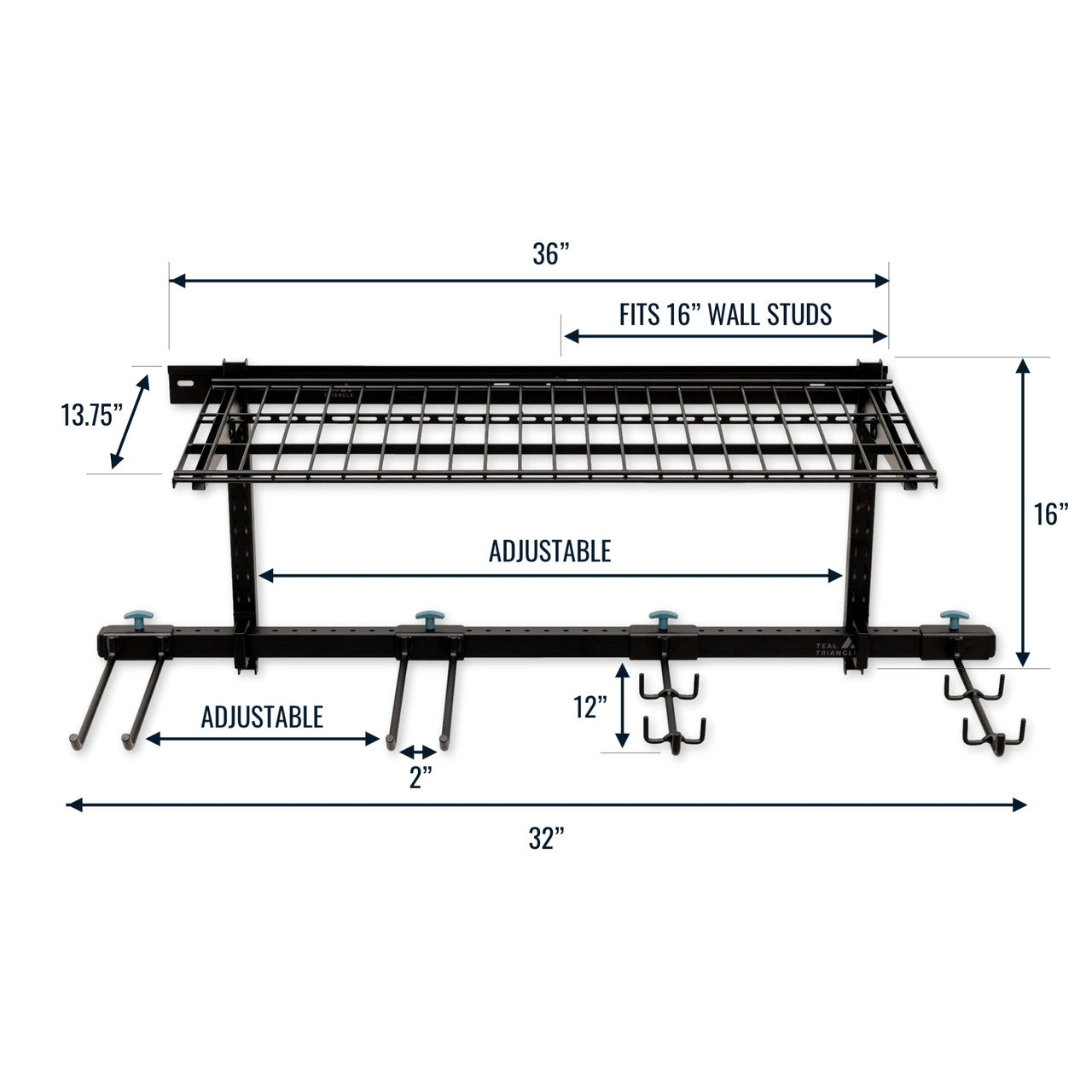 G-Hike & Camp + Shelf | Adjustable Wall Storage System | Holds 300 lbs