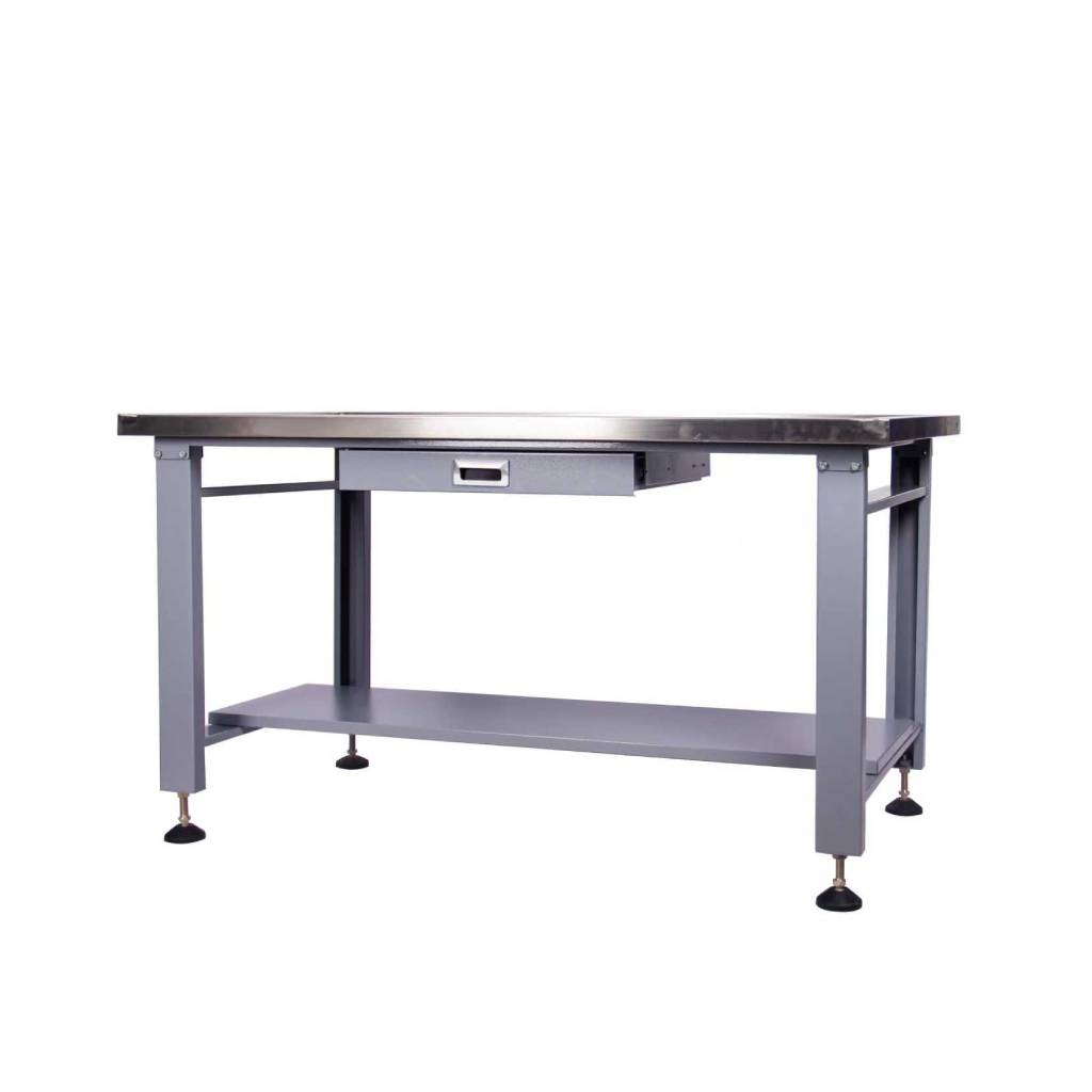 Heavy Duty Stainless Steel Machine Teardown Table with Drain Hole - 59 Inch