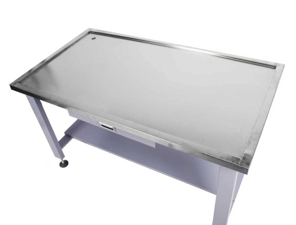 Heavy Duty Stainless Steel Machine Teardown Table with Drain Hole - 59 Inch