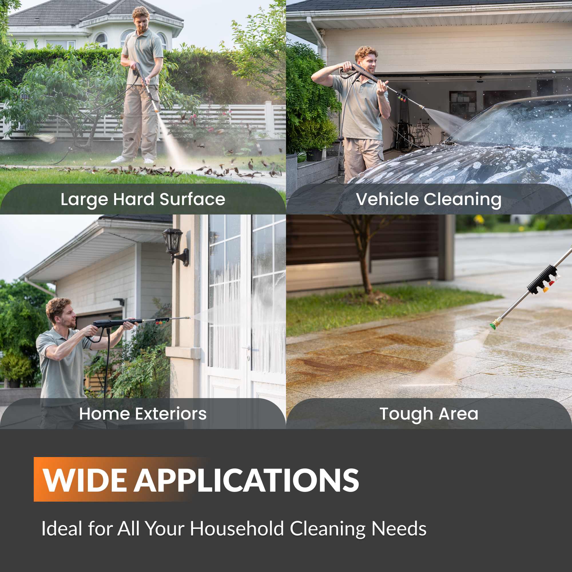 Giraffe Tools Grandfalls PRO Retractable Pressure Washer - 3700 PSI Wall Mount