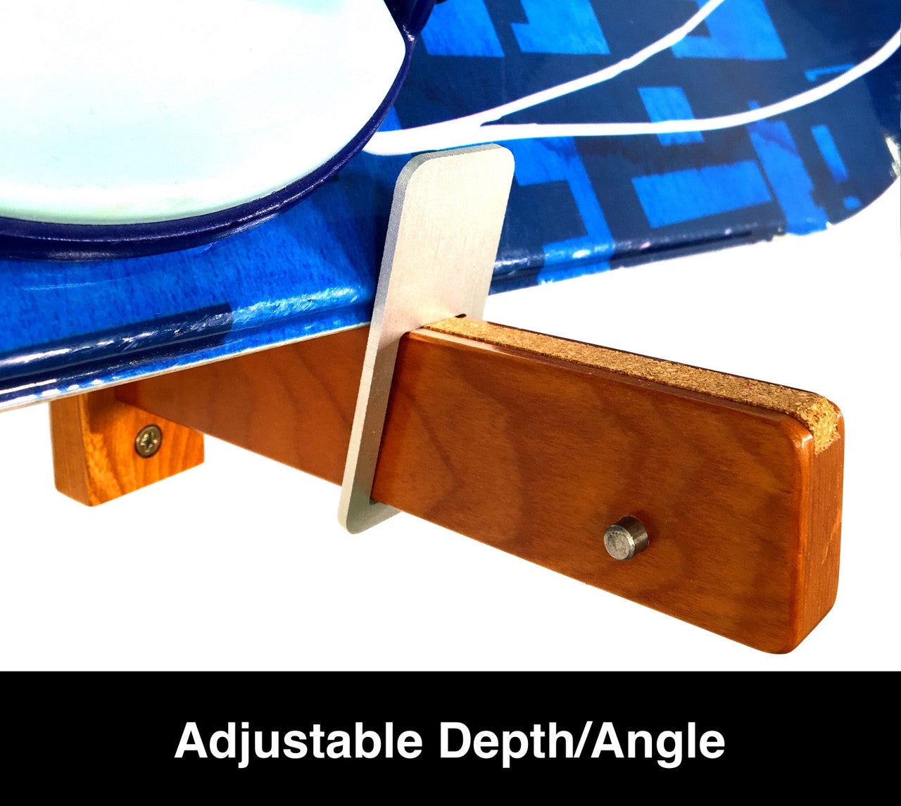 Solid Oak Snowboard Display | Minimalist Wood Rack | Holds 20 lbs