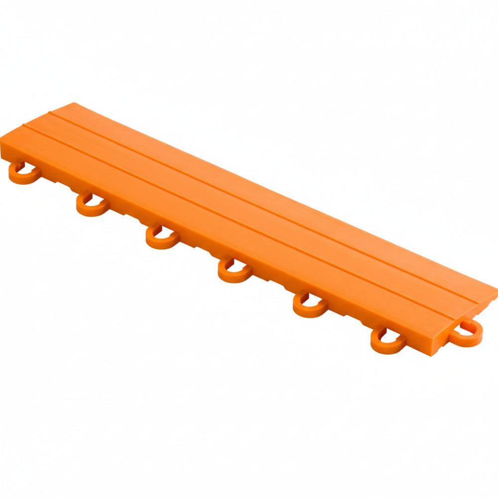 Orange floor edge piece with white background