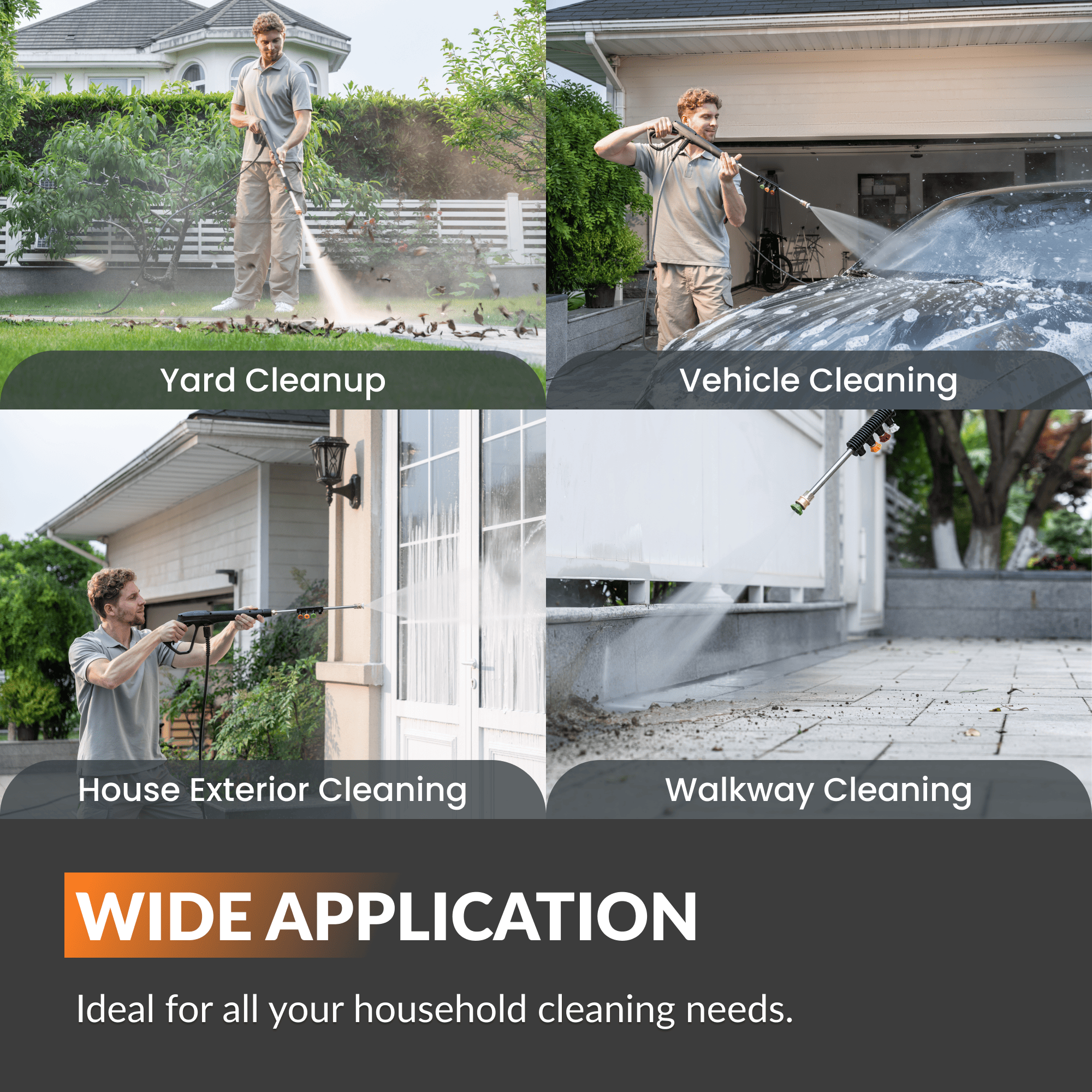 Giraffe Tools Grandfalls Plus Retractable Pressure Washer - 2900 PSI Wall Mount