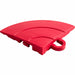 Red floor corner piece with white background