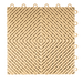 Close-up center view of a single Mocha Java Swisstrax Ribtrax Smooth garage floor tile.