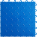 Blue interlocking floor tile with a textured pattern