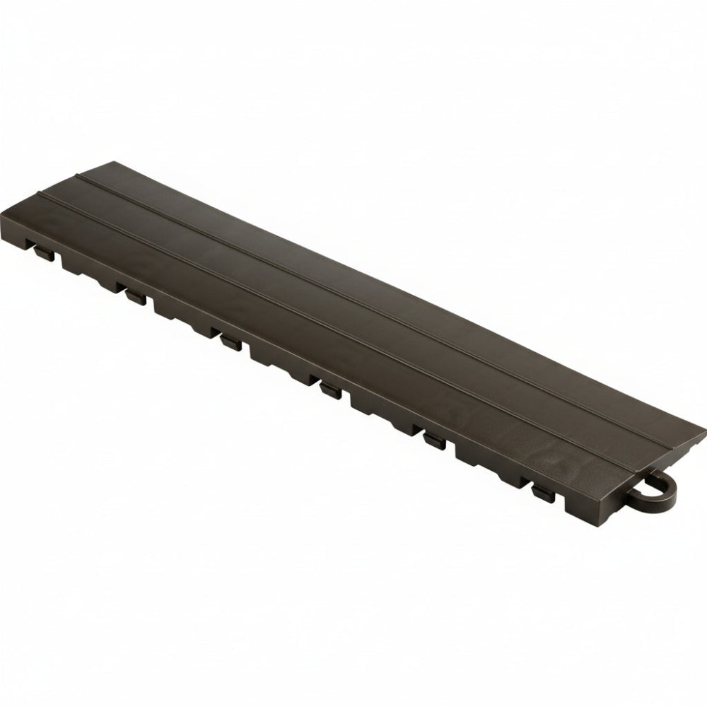Silver floor edge piece with white background