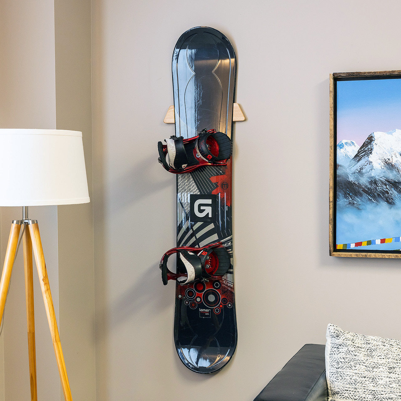 StoreYourBoard Taos Snowboard Storage | Minimalist Wood Display Rack