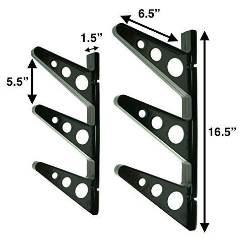 StoreYourBoard Trifecta Water Ski Storage Rack | Holds 2 Pairs of Water Skis