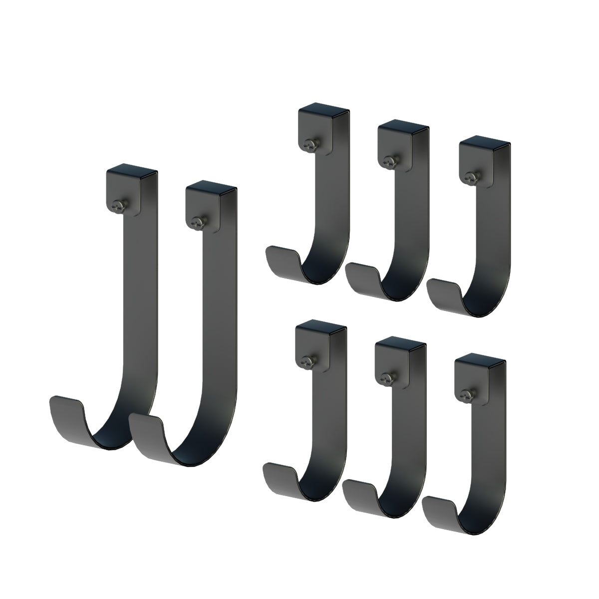 StoreYourBoard Bristol Wall Shelf Hooks 8-Pack | Add-On for Garage Shelves