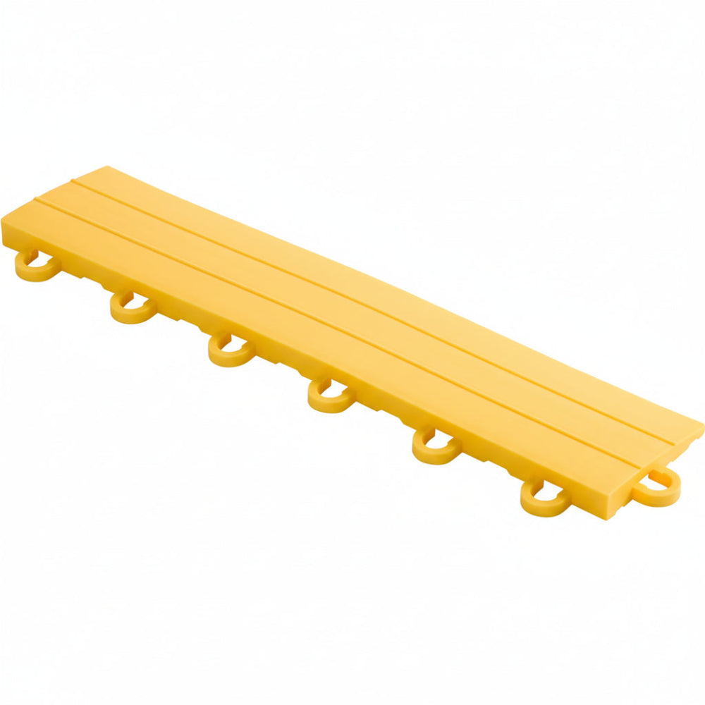 Yellow floor edge piece with white background