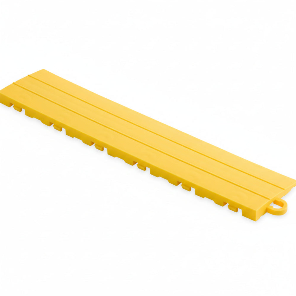 Yellow floor edge piece with white background