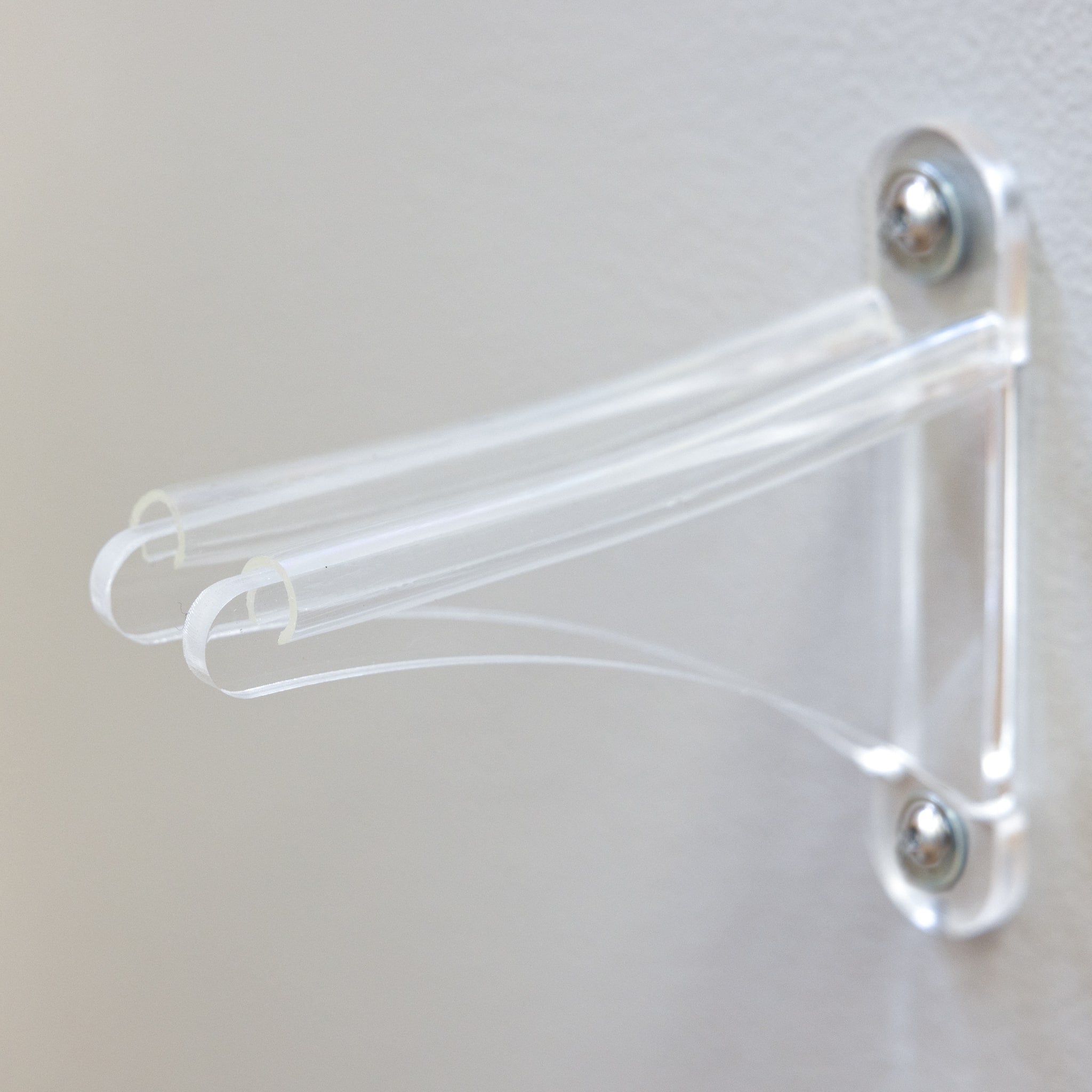 StoreYourBoard Summit Clear Acrylic Ski Wall Rack | 2 Pack