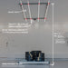 Auxx-Lift Motorized Garage Ceiling Storage Lift dimensions