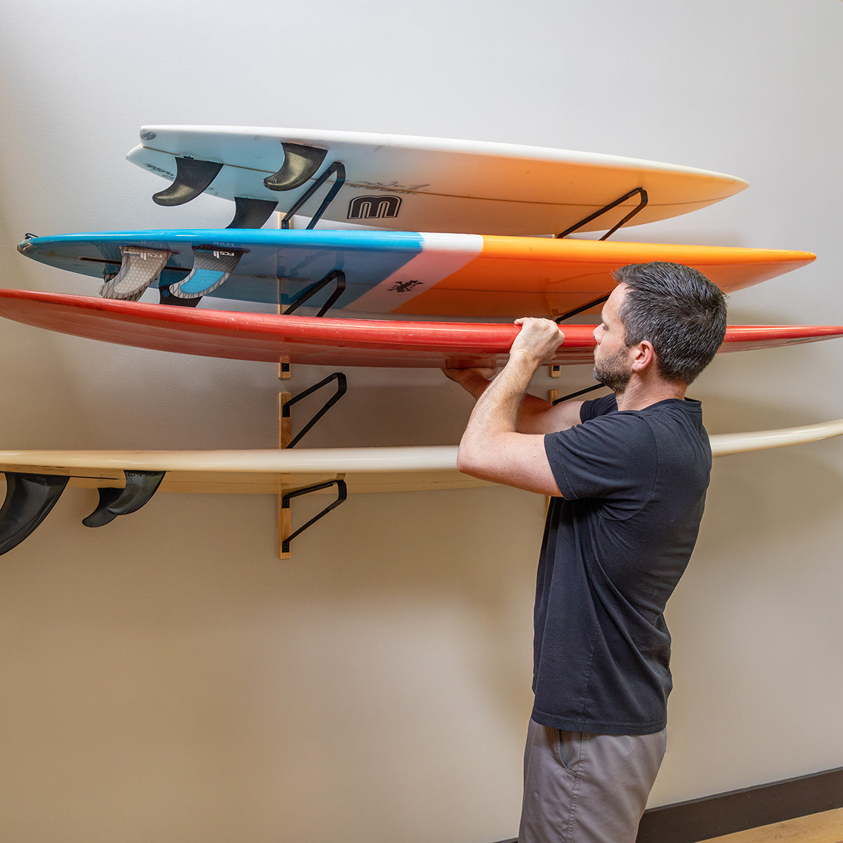 StoreYourBoard Avon Surfboard Wall Rack | 4 Levels