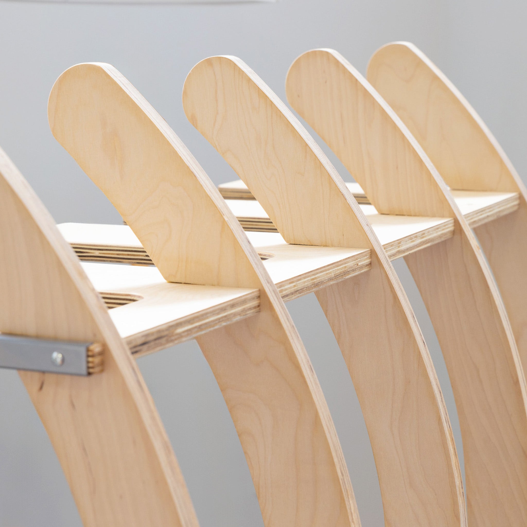 StoreYourBoard Big Sur Surfboard Storage Wood Stand | Holds 4 Surfboards